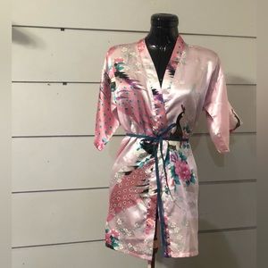 Girls pink robe